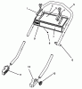 Toro 26631B - Lawnmower, 1993 (3900001-3999999) Pièces détachées HANDLE ASSEMBLY