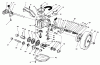 Toro 26631B - Lawnmower, 1994 (4900001-4999999) Pièces détachées GEAR CASE ASSEMBLY