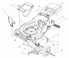 Toro 26632 - Lawnmower, 1997 (7900001-7999999) Pièces détachées HOUSING ASSEMBLY