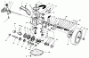 Toro 26636B - Lawnmower, 1996 (6900001-6999999) Pièces détachées GEAR CASE ASSEMBLY