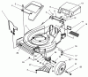Toro 26636B - Lawnmower, 1996 (6900001-6999999) Pièces détachées HOUSING ASSEMBLY