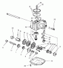 Toro 26637 - Lawnmower, 1998 (8900001-8999999) Pièces détachées GEAR CASE ASSEMBLY