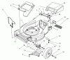 Toro 26637 - Lawnmower, 1998 (8900001-8999999) Pièces détachées HOUSING ASSEMBLY