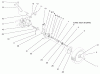 Toro 26637 - Lawnmower, 2000 (200000001-200999999) Pièces détachées REAR AXLE ASSEMBLY