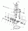 Toro 26638 - Lawnmower, 1998 (8900001-8999999) Pièces détachées GEAR CASE ASSEMBLY