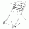 Toro 26640B - Lawnmower, 1994 (4900001-4999999) Pièces détachées HANDLE ASSEMBLY