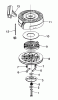 Toro 26642 - Lawnmower, 1989 (9000001-9999999) Pièces détachées REWIND TECUMSEH STARTER NO. 590635