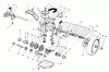 Toro 26643 - Lawnmower, 1997 (7900001-7999999) Pièces détachées GEAR CASE ASSEMBLY
