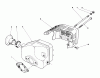 Toro 26680 - Lawnmower, 1990 (0000001-0999999) Pièces détachées MUFFLER ASSEMBLY (ENGINE NO. 47PK9)