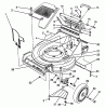 Toro 26682 - Lawnmower, 1989 (9000001-9999999) Pièces détachées HOUSING ASSEMBLY #1