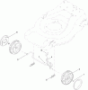 Toro 446F (R48) - R48 Recycling Mower, 2010 (310000001-310999999) Pièces détachées FRONT WHEEL ASSEMBLY