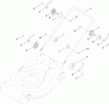 Toro 447F (R48) - R48 Recycling Mower, 2010 (310000001-310999999) Pièces détachées LOWER HANDLE ASSEMBLY
