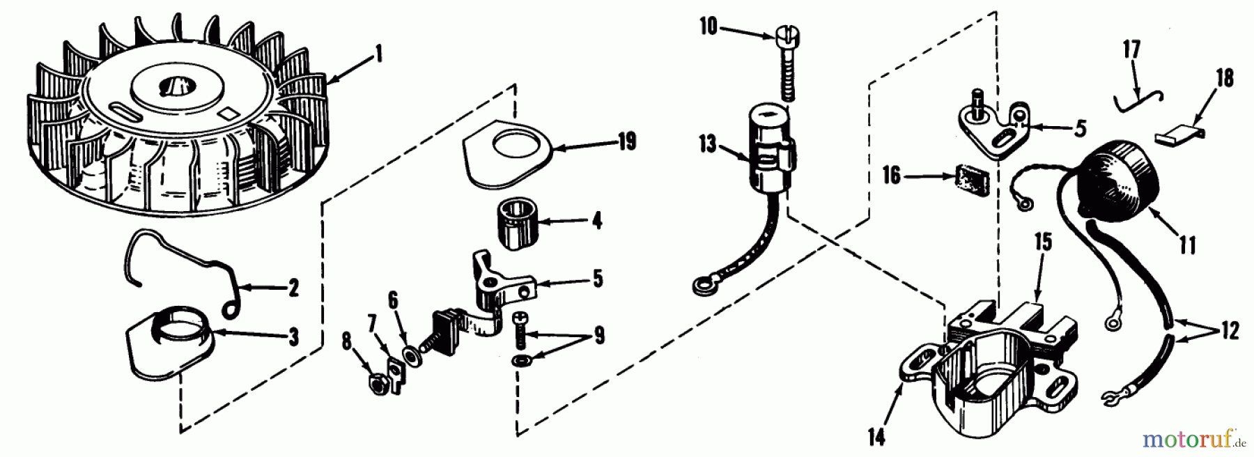  Toro Neu Mowers, Wide-Area Walk-Behind 23300 - Toro Lawnmower, 1965 (5000001-5999999) MAGNETO MODEL NO. 610689 PARTS LIST
