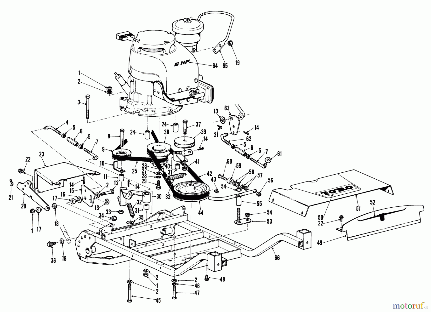  Toro Neu Mowers, Wide-Area Walk-Behind 23200 - Toro Heavy-Duty Whirlwind, 1967 (7000001-7999999) 25
