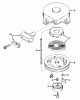 Toro 23301 - Lawnmower, 1967 (7000001-7999999) Pièces détachées REWIND STARTER NO. 590449