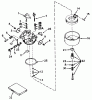 Toro 23267 - Lawnmower, 1983 (3000001-3999999) Listas de piezas de repuesto y dibujos CARBURETOR MODEL NO. 632253