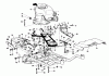 Toro 23267 - Lawnmower, 1985 (5000001-5999999) Pièces détachées ENGINE AND FRAME ASSEMBLY