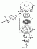 Toro 23267 - Lawnmower, 1985 (5000001-5999999) Pièces détachées REWIND STARTER NO. 590420A