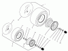 Toro 74120 (616-Z) - 616-Z Tractor, 1995 (590001-599999) Pièces détachées WHEELS & TIRES ASSEMBLY