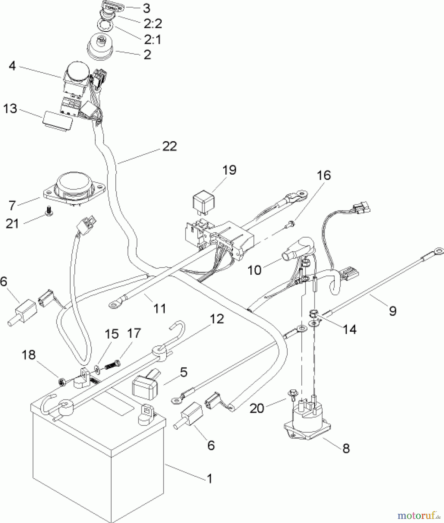  Toro Neu Mowers, Zero-Turn 74301 (14-38Z) - Toro 14-38Z TimeCutter Z Riding Mower, 2004 (240000001-240000893) ELECTRICAL SYSTEM ASSEMBLY
