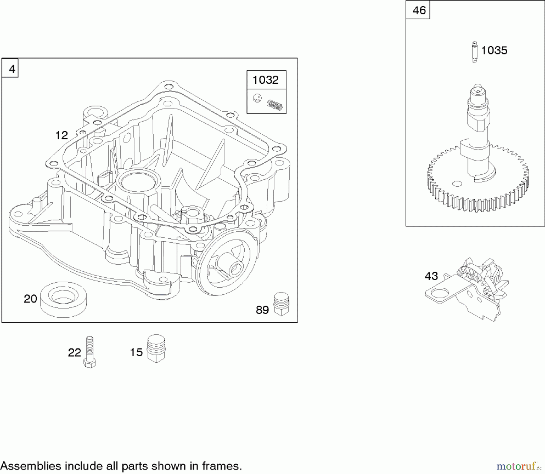  Toro Neu Mowers, Zero-Turn 74353 (Z480) - Toro TimeCutter Z480 Riding Mower, 2006 (260000001-260999999) CRANKCASE ASSEMBLY BRIGGS AND STRATTON 31H777-0168-E1