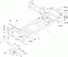 Toro 74360 (Z4200) - TimeCutter Z4200 Riding Mower, 2008 (280000001-280999999) Pièces détachées FRAME ASSEMBLY