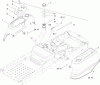 Toro 74360 (Z4200) - TimeCutter Z4200 Riding Mower, 2010 (310000001-310999999) Pièces détachées FUEL DELIVERY AND BODY STYLING ASSEMBLY