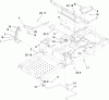 Toro 74373 (Z5030) - TimeCutter Z5030 Riding Mower, 2009 (290004013-290999999) Pièces détachées DECK LIFT AND SEAT SUPPORT ASSEMBLY