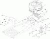 Toro 74373 (Z5030) - TimeCutter Z5030 Riding Mower, 2009 (290004013-290999999) Pièces détachées ENGINE AND CLUTCH ASSEMBLY