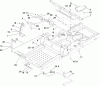 Toro 74375 (Z5060) - TimeCutter Z5060 Riding Mower, 2009 (290000001-290000199) Pièces détachées DECK LIFT AND SEAT SUPPORT ASSEMBLY