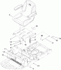 Toro 74375 (Z5060) - TimeCutter Z5060 Riding Mower, 2009 (290000001-290000199) Pièces détachées SEAT ASSEMBLY