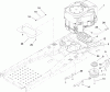 Toro 74381 (Z4202) - TimeCutter Z4202 Riding Mower, 2008 (280000001-280999999) Pièces détachées ENGINE AND CLUTCH ASSEMBLY