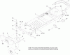 Toro 74386 (ZS 4200) - TimeCutter ZS 4200 Riding Mower, 2011 (311000001-311999999) Listas de piezas de repuesto y dibujos FRAME, FRONT AXLE AND CASTER WHEEL ASSEMBLY