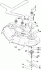 Toro 74391 (Z5000) - TimeCutter Z5000 Riding Mower, 2008 (280000001-280999999) Pièces détachées 50 INCH DECK SPINDLE AND BELT DRIVE ASSEMBLY