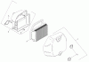 Toro 74391 (Z5000) - TimeCutter Z5000 Riding Mower, 2008 (280000001-280999999) Pièces détachées AIR INTAKE AND FILTRATION ASSEMBLY KOHLER SV610S-0022