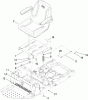 Toro 74399 (Z5020) - TimeCutter Z5020 Riding Mower, 2009 (290000440-290999999) Pièces détachées SEAT ASSEMBLY