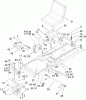 Toro 74402 (14-38Z) - 14-38Z TimeCutter Z Riding Mower, 2004 (240000001-240999999) Pièces détachées FRAME ASSEMBLY