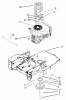Toro 74405 (18-52ZX) - 18-52ZX TimeCutter ZX Riding Mower, 2003 (230000001-230999999) Pièces détachées ENGINE AND CLUTCH ASSEMBLY