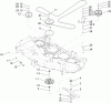 Toro 74407 (ZX525) - TimeCutter ZX525 Riding Mower, 2006 (260000001-260999999) Pièces détachées 52IN DECK BELT DRIVE ASSEMBLY