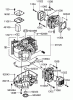 Toro 74407 (ZX525) - TimeCutter ZX525 Riding Mower, 2006 (260000001-260999999) Listas de piezas de repuesto y dibujos CYLINDER AND CRANKCASE ASSEMBLY KAWASAKI FH541V-BS50-R