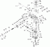 Toro 74407 (ZX525) - TimeCutter ZX525 Riding Mower, 2006 (260000001-260999999) Listas de piezas de repuesto y dibujos RH HYDRO ASSEMBLY NO. 108-8506