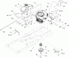 Toro 74433 (ZD420) - TimeCutter ZD420 Riding Mower, 2011 (311000001-311999999) Listas de piezas de repuesto y dibujos ENGINE, MUFFLER AND CLUTCH ASSEMBLY