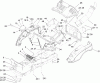 Toro 74434 (ZD530) - TimeCutter ZD530 Riding Mower, 2007 (270000001-270999999) Pièces détachées STYLING ASSEMBLY