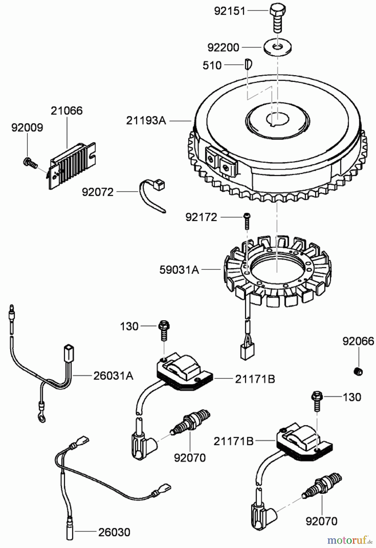  Toro Neu Mowers, Zero-Turn 74437 (ZD420T) - Toro TimeCutter ZD420T Riding Mower, 2011 (311000001-311999999) ELECTRIC EQUIPMENT ASSEMBLY KAWASAKI FH541V-CS50