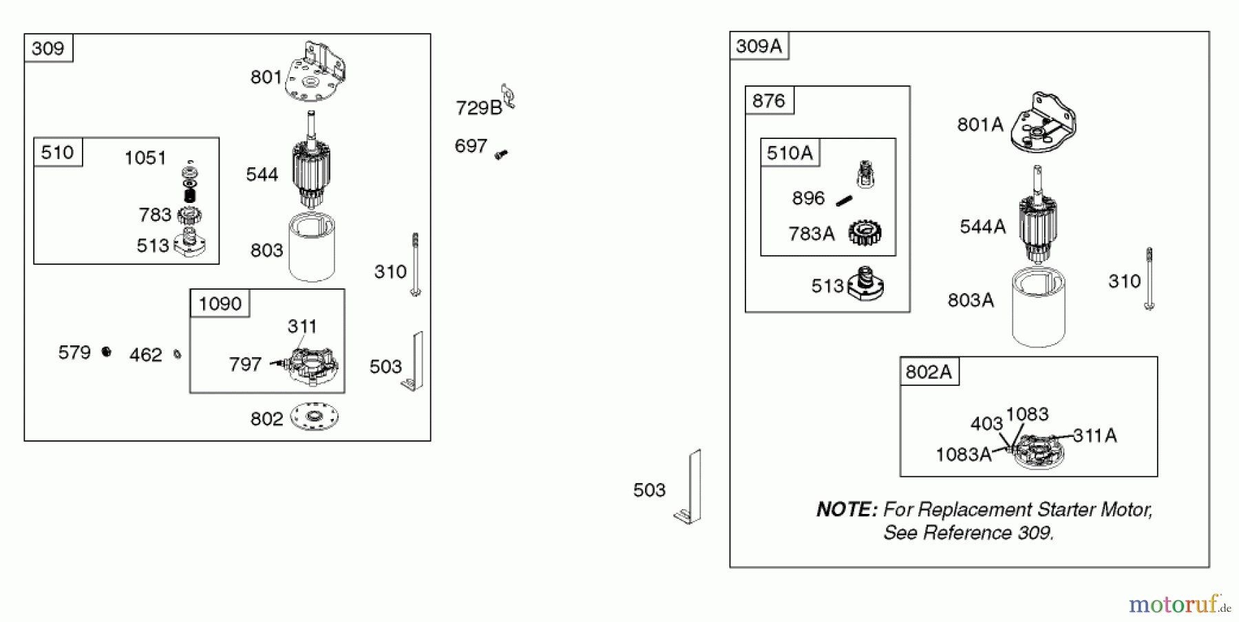  Toro Neu Mowers, Zero-Turn 74502 (Z16-44) - Toro Z16-44 TimeCutter Z Riding Mower, 2002 (220000001-220999999) STARTER ASSEMBLY BRIGGS AND STRATTON 31E777-0126-E1