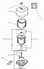 Toro 74601 (17K-44ZX) - 17K-44ZX TimeCutter ZX Riding Mower, 2003 (230000001-230999999) Pièces détachées AIR INTAKE/FILTRATION ASSEMBLY KOHLER CV 490S-27503
