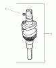 Toro 74601 (17K-44ZX) - 17K-44ZX TimeCutter ZX Riding Mower, 2003 (230000001-230999999) Pièces détachées CRANKSHAFT ASSEMBLY KOHLER CV 490S-27503