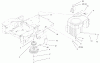 Toro 74601 (Z17-44) - Z17-44 TimeCutter Z Riding Mower, 2001 (210000001-210999999) Pièces détachées ENGINE AND CLUTCH ASSEMBLY