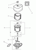 Toro 74601 (Z17-44) - Z17-44 TimeCutter Z Riding Mower, 2002 (220000001-220000912) Pièces détachées AIR INTAKE / FILTRATION ASSEMBLY KOHLER CV 490-27503