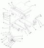 Toro 74601 (Z17-44) - Z17-44 TimeCutter Z Riding Mower, 2002 (220000001-220000912) Pièces détachées FRONT FRAME ASSEMBLY